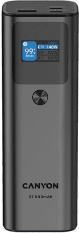 Зовнішній акумулятор (павербанк) Canyon PB-2010 27000mAh Dark Grey (CNE-CPB2010DG)