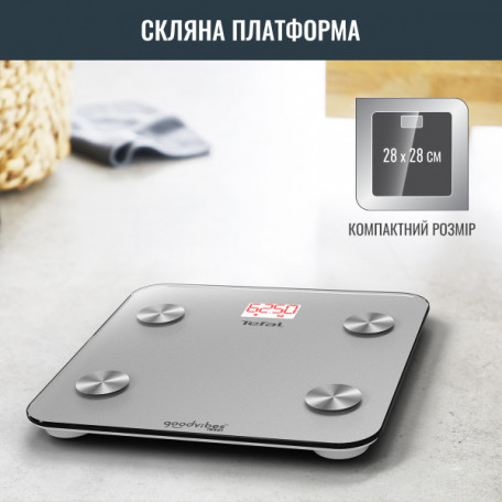 Ваги підлогові електронні Tefal Goodvibes Life BM9600S1  Фото №9