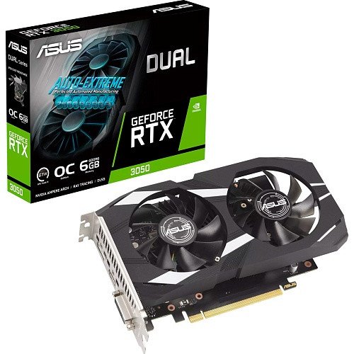 Видеокарта Asus DUAL-RTX3050-O6G  Фото №0
