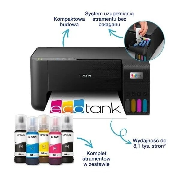 МФУ Epson EcoTank L3230 Black (C11CJ68407)  Фото №3