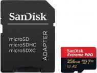 Карта пам'яті SanDisk 256 GB microSDXC UHS-I U3 Extreme Pro + SD Adapter SDSQXCD-256G-GN6MA 