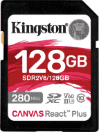 Карта пам&#039;яті Kingston 128 GB SDXC Class 10 UHS-II U3 Canvas React Plus (SDR2V6/128GB)