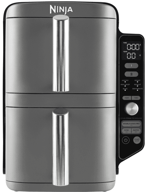 Мультипіч (аерофритюрниця) NINJA Double Stack XL 2-Level Air Fryer 9.5L (SL400EU)