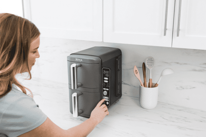 Мультипіч (аерофритюрниця) NINJA Double Stack XL 2-Level Air Fryer 9.5L (SL400EU)  Фото №11