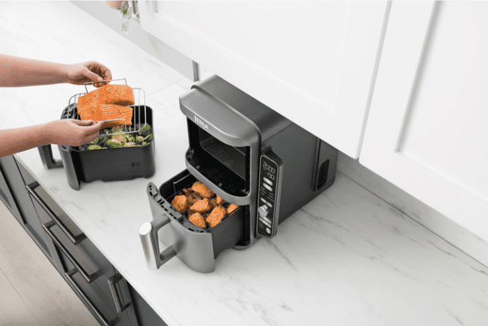Мультипіч (аерофритюрниця) NINJA Double Stack XL 2-Level Air Fryer 9.5L (SL400EU)  Фото №12