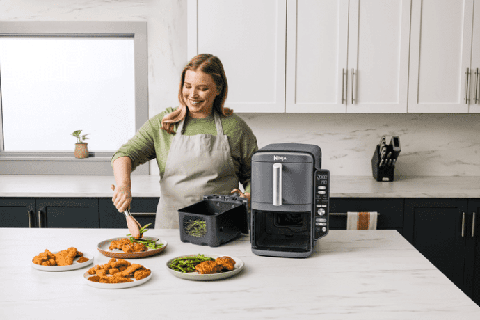 Мультипіч (аерофритюрниця) NINJA Double Stack XL 2-Level Air Fryer 9.5L (SL400EU)  Фото №14