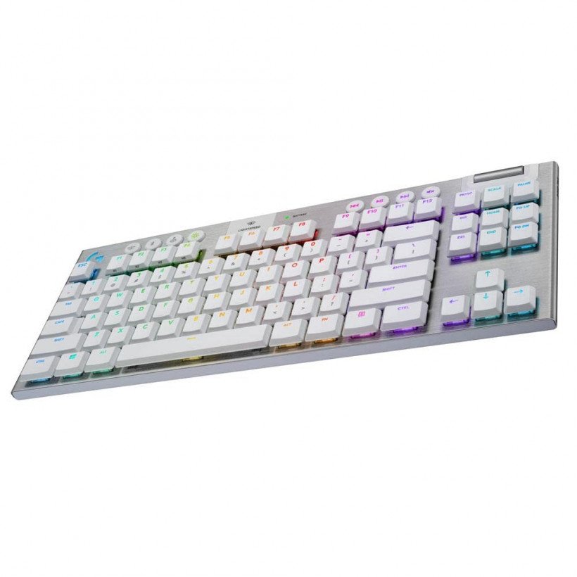 Клавіатура Logitech G915 TKL Tenkeyless White LIGHTSPEED Wireless RGB (920-009660)  Фото №1