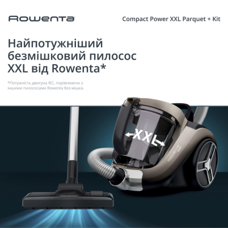 Пилосос безмішковий Rowenta Compact Power XXL Animal Kit RO4B50EA  Фото №0