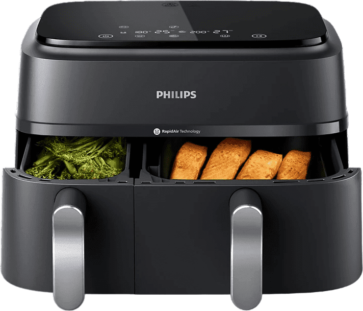 Мультипечь (аэрофритюрница) Philips Dual Airfryer 3000 Series NA351/00  Фото №1