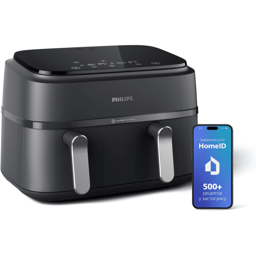 Мультипечь (аэрофритюрница) Philips Dual Airfryer 3000 Series NA351/00  Фото №2