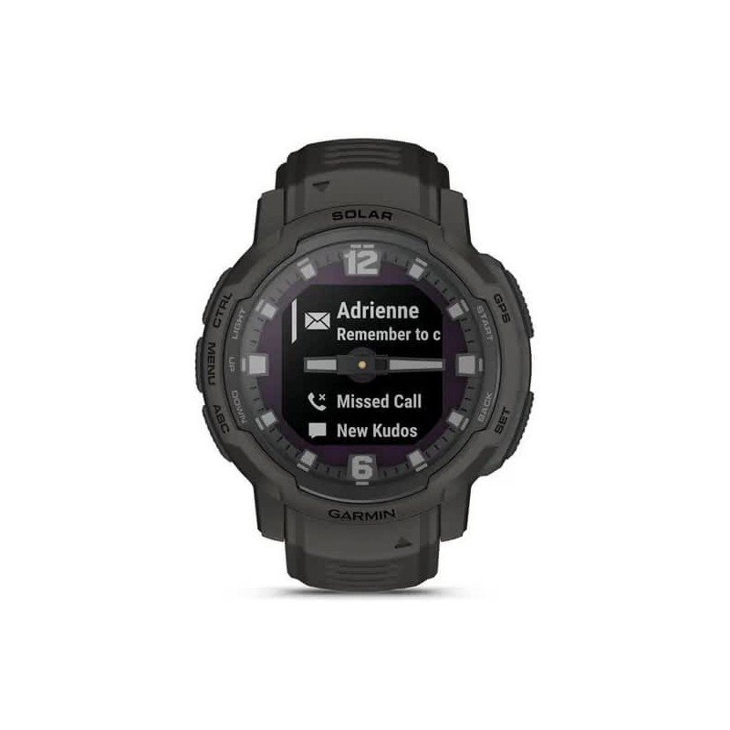 Смарт-годинник Garmin Instinct Crossover Solar Graphite (010-02730-11/01)  Фото №2
