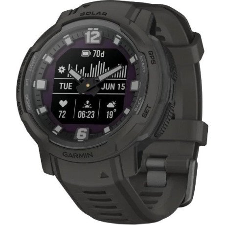 Смарт-годинник Garmin Instinct Crossover Solar Graphite (010-02730-11/01)  Фото №0