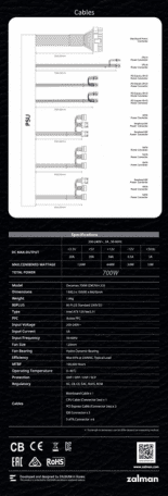 Блок питания Zalman Decamax 700W (ZM700-LX3)  Фото №8