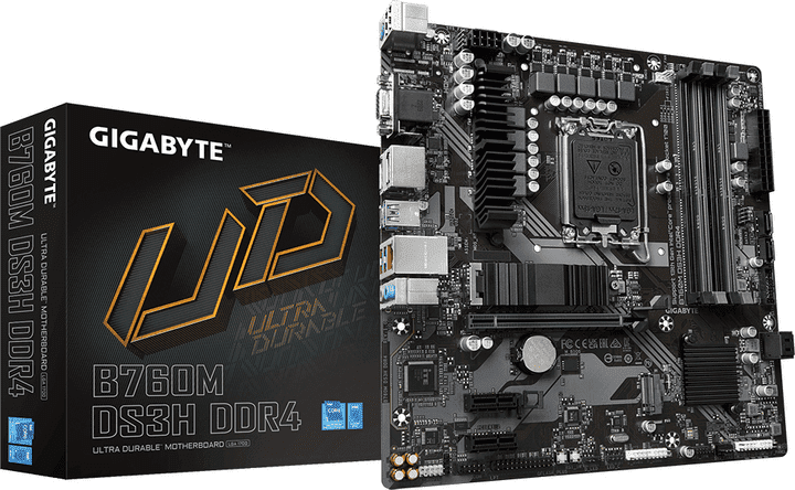 Материнська плата Gigabyte B760M DS3H DDR4  Фото №3