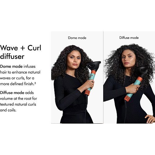 Мультистайлер Dyson Airwrap i.d. Multi-Styler и Dryer Curly+Coily Ceramic Patina/Topaz (533736-01)  Фото №2