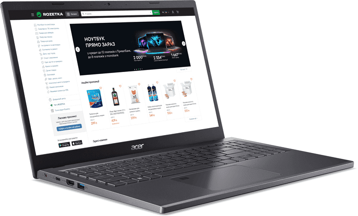 Ноутбук Acer Aspire 5 A515-48M-R09P Steel Gray (NX.KJ9EU.008)  Фото №0