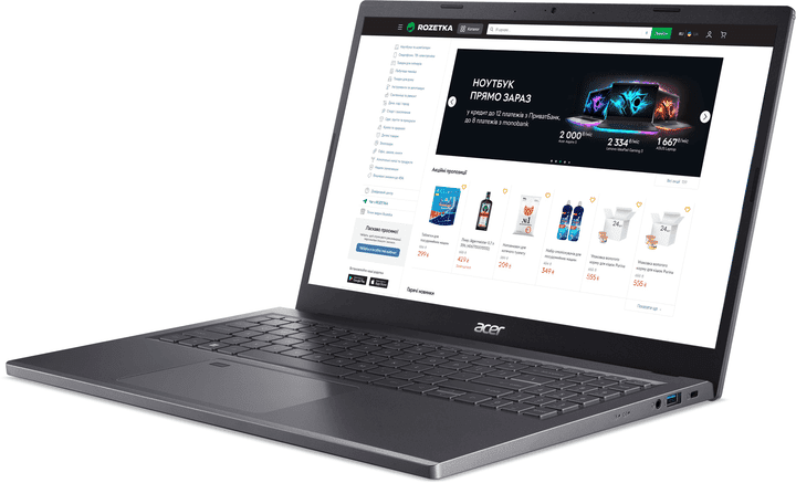 Ноутбук Acer Aspire 5 A515-48M-R09P Steel Gray (NX.KJ9EU.008)  Фото №1