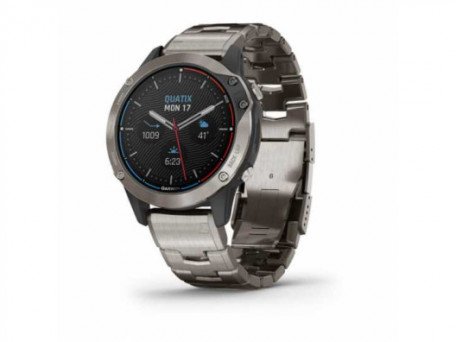 Смарт-годинник Garmin quatix 6 Titanium Grey with Titanium Band (010-02158-95/94)