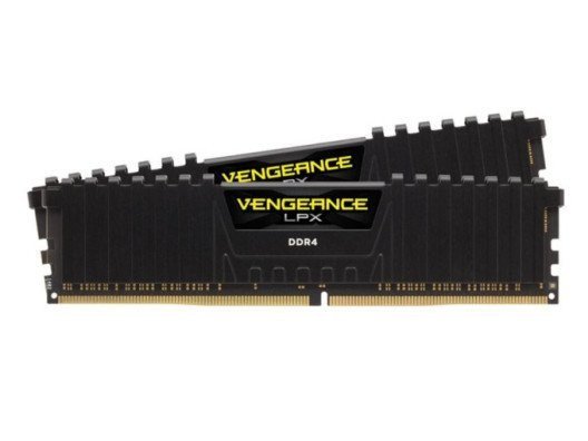 Память для настольных компьютеров Corsair 32 GB (2x16GB) DDR4 2400 MHz Vengeance LPX Black (CMK32GX4