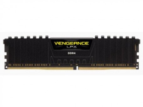 Память для настольных компьютеров Corsair 32 GB (2x16GB) DDR4 2400 MHz Vengeance LPX Black (CMK32GX4  Фото №2