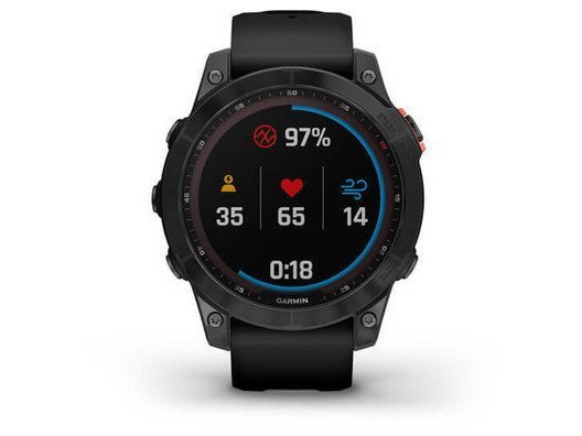 Смарт-часы Garmin Fenix ??7 Solar Slate Gray with Black Band (010-02540-10/11)  Фото №4