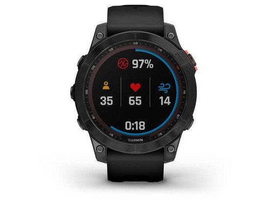 Смарт-годинник Garmin Fenix 7 Solar Slate Gray with Black Band (010-02540-10/11)  Фото №4