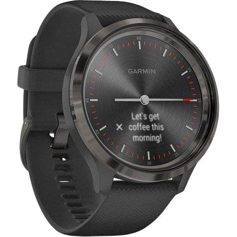 Смарт-часы Garmin Vivomove 3 Slate Stainless Steel Bezel w. Black and Silicone B. (010-02239-01)  Фото №1