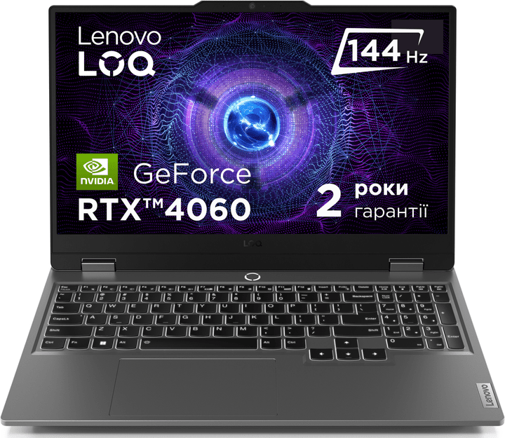 Ноутбук Lenovo LOQ 15IRX9 Luna Gray (83DV00KRRA)  Фото №0