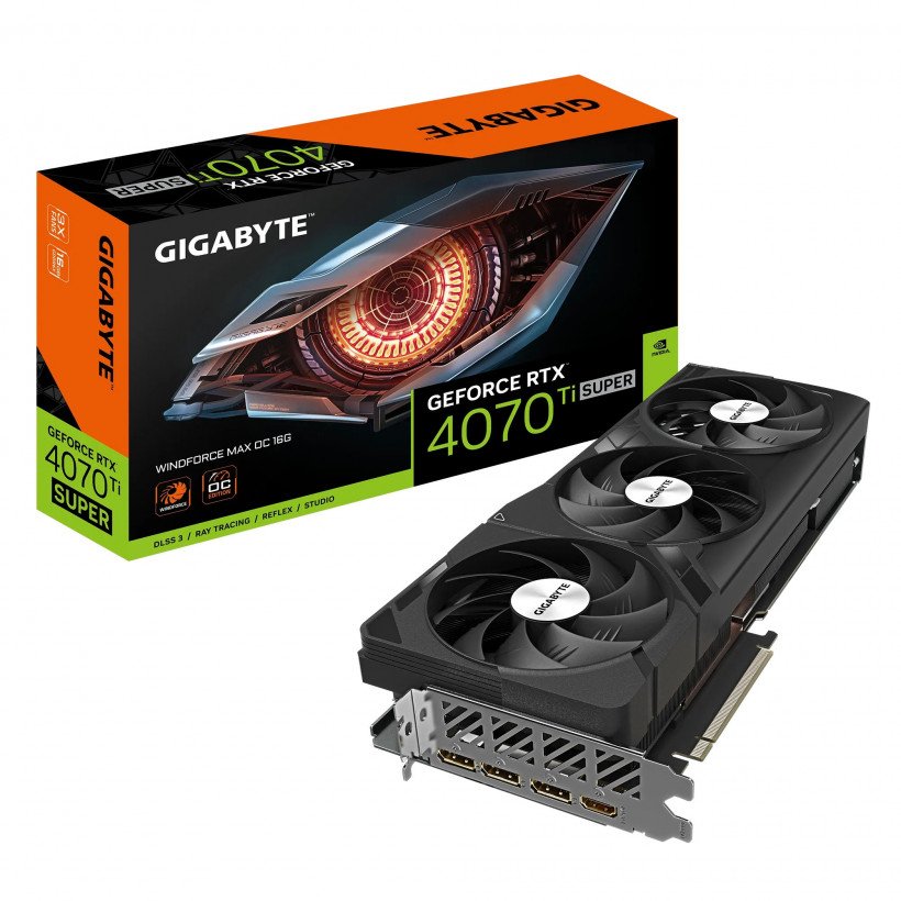 Видеокарта GIGABYTE GeForce RTX 4070 Ti Super WindForce Max OC 16G (GV-N407TSWF3MAX OC-16GD)  Фото №6