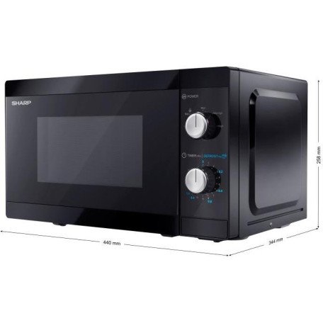 Микроволновка Sharp YC-MS01E-B  Фото №4