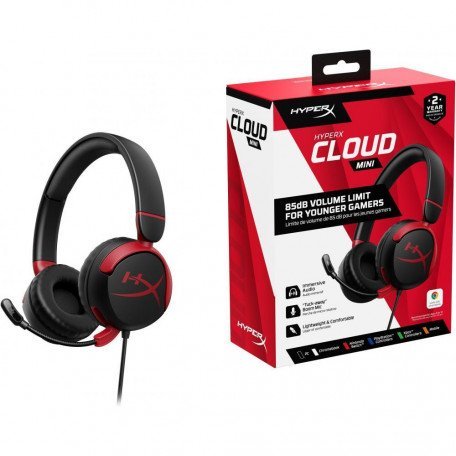 Навушники з мікрофоном HyperX Cloud Mini Wired Black (7G8F4AA)  Фото №5