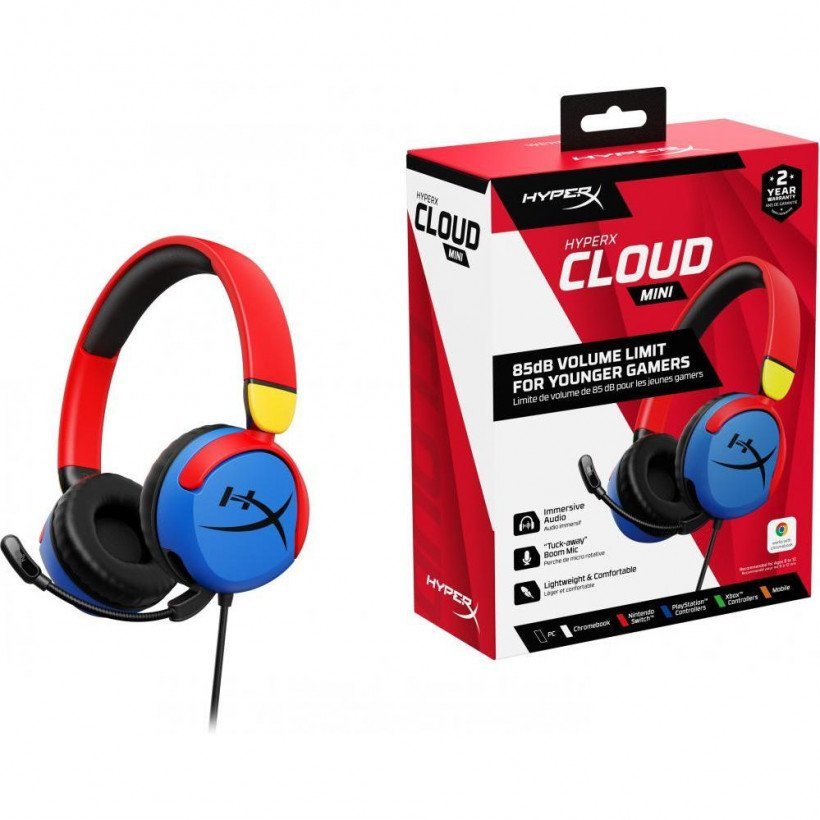 Навушники з мікрофоном HyperX Cloud Mini Wired Multi-Color (7G8F3AA)  Фото №5