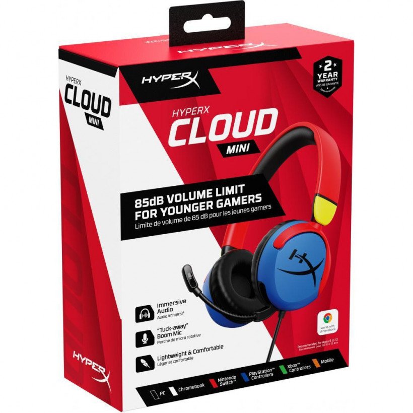 Навушники з мікрофоном HyperX Cloud Mini Wired Multi-Color (7G8F3AA)  Фото №6