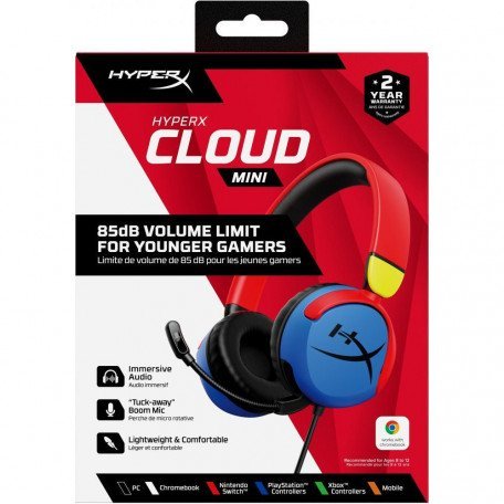 Навушники з мікрофоном HyperX Cloud Mini Wired Multi-Color (7G8F3AA)  Фото №8