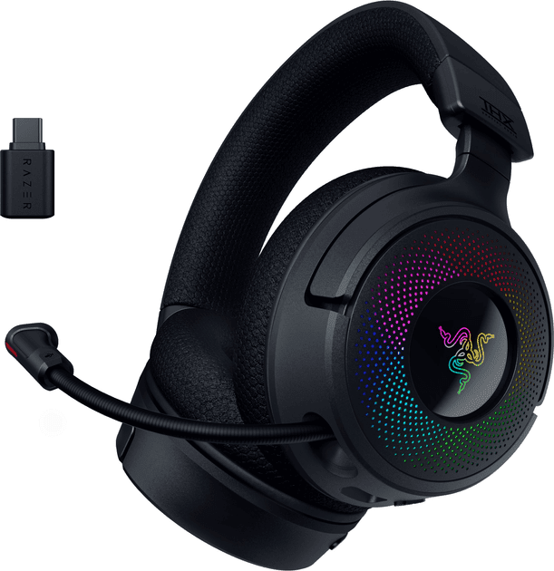 Наушники с микрофоном Razer Kraken V4 Black (RZ04-05170100-R3M1)  Фото №0