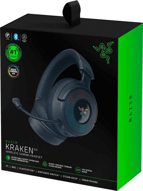 Наушники с микрофоном Razer Kraken V4 Black (RZ04-05170100-R3M1)  Фото №7