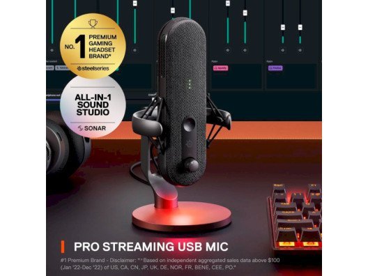 Микрофон для ПК/ для стриминга, подкастов SteelSeries Alias ??(61601)  Фото №10