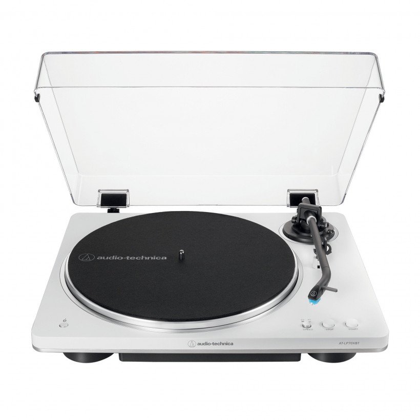 Програвач вінілових дисків Audio-Technica White-Silver AT-LP70XBTWH