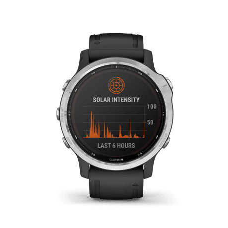 Смарт-часы Garmin Fenix 6S Solar Silver with black band (010-02409-00)