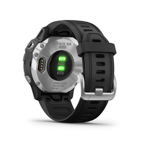 Смарт-часы Garmin Fenix 6S Solar Silver with black band (010-02409-00)  Фото №3