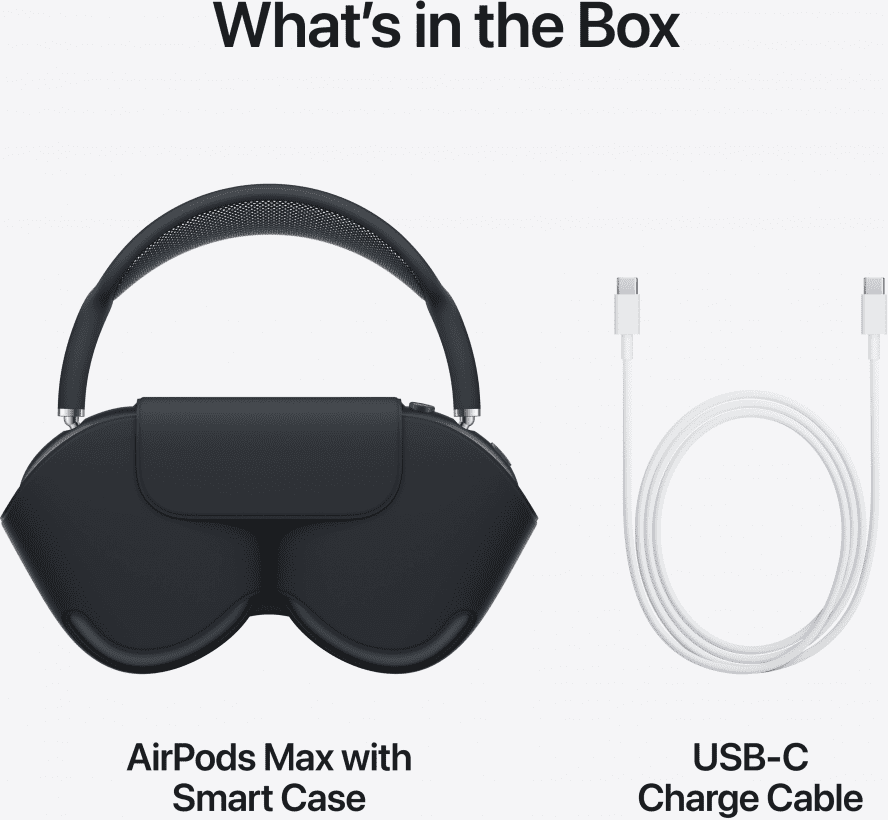 Навушники з мікрофоном Apple AirPods Max USB-C Midnight (MWW43) (OPEN BOX)  Фото №3