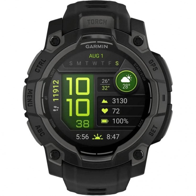 Garmin Instinct 3 50mm AMOLED Black with Charcoal Band (010-03020-00)