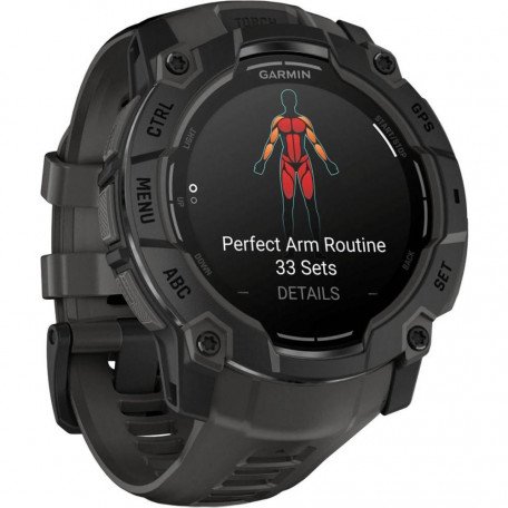 Garmin Instinct 3 50mm AMOLED Black with Charcoal Band (010-03020-00)  Фото №1