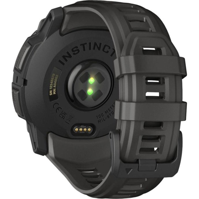 Смарт-годинник Garmin Instinct 3 50mm AMOLED Black with Charcoal Band (010-03020-00)  Фото №2