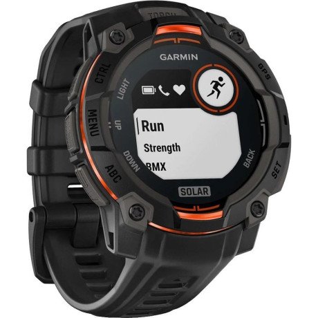 Смарт-годинник Garmin Instinct 3 45mm Solar Black with Black Band (010-02934-00)  Фото №3