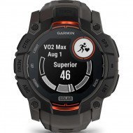 Смарт-часы Garmin Instinct 3 50mm Solar Black with Charcoal Band (010-02935-00) 