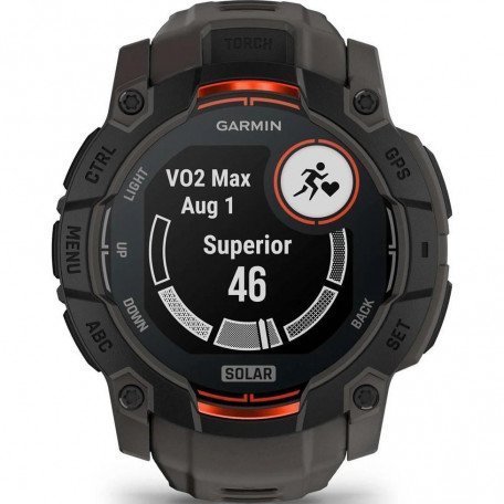 Смарт-часы Garmin Instinct 3 50mm Solar Black with Charcoal Band (010-02935-00)