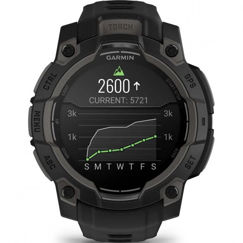 Смарт-годинник Garmin Instinct 3 45mm AMOLED Black with Black Band (010-02936-00)  Фото №6