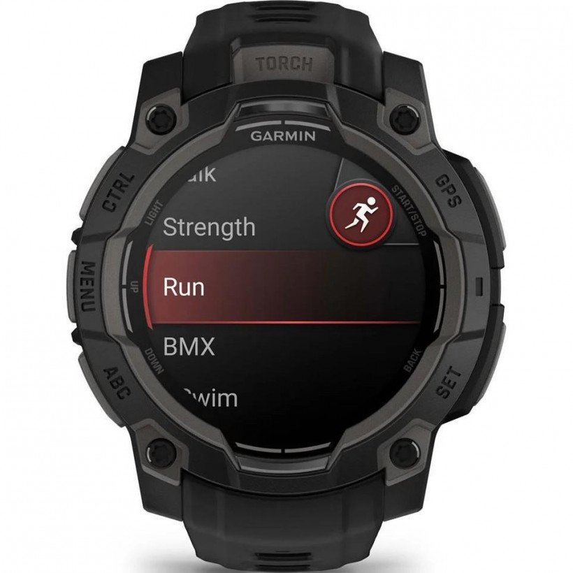 Смарт-годинник Garmin Instinct 3 45mm AMOLED Black with Black Band (010-02936-00)  Фото №7