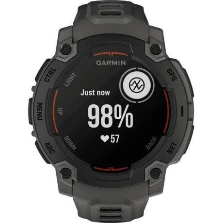 Смарт-годинник Garmin Instinct E 45mm Black with Charcoal Band (010-02933-00)
